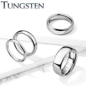 New classic dome wedding band tungsten carbide ring size 8‎ 4mm wide